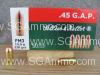 50 Round Box - 45 GAP 230 Grain FMJ Ammo by Sellier Bellot - SB45GAP - READ DESCRIPTION